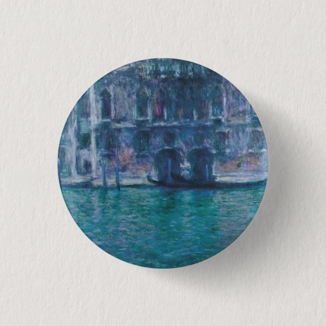 Bóton Redondo 2.54cm Le palais da Mula Claude Monet (Frente)