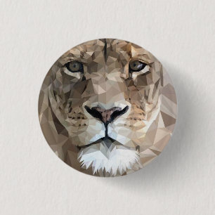 Bóton Redondo 2.54cm Leão de Judah - Haile Selassie - Botão Rastafari