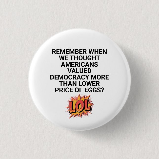 Bóton Redondo 2.54cm Lembre-se quando pensamos em Preço Menor (Frente)