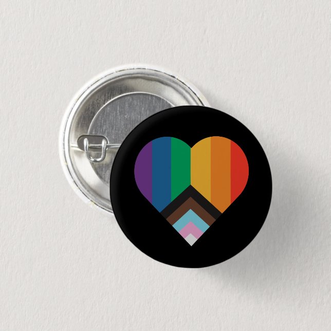 Bóton Redondo 2.54cm LGBT+orgulho. Sinalizador arco-íris (Frente & Verso)