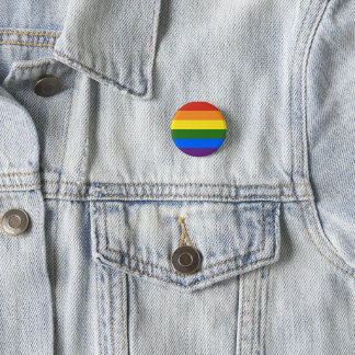 Bóton Redondo 2.54cm LGBT+ Pin do orgulho do arco-íris