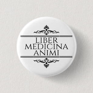 Bóton Redondo 2.54cm Liber Medicina Animi Magnet