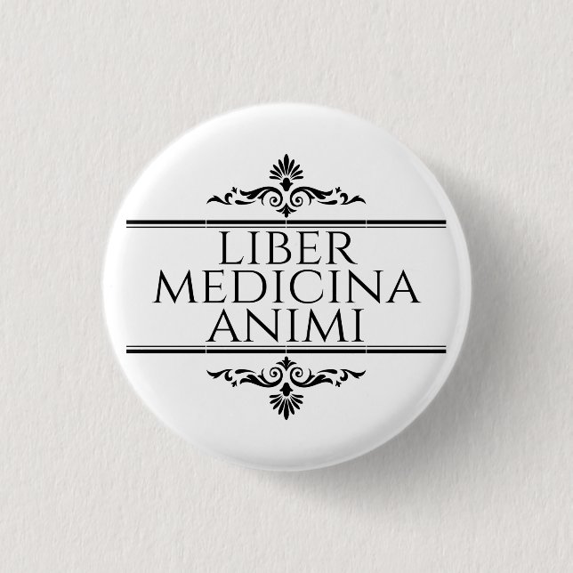 Bóton Redondo 2.54cm Liber Medicina Animi Magnet (Frente)