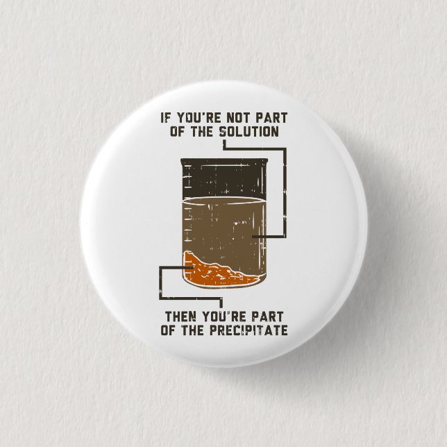 Bóton Redondo 2.54cm Licenciatura em Ciências da Química Orgânica Geek  (Frente)