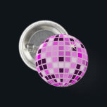 Bóton Redondo 2.54cm Lilás Rosa Púrpura Retro Moderna Bola de Disco Ros<br><div class="desc">Dança,  dança! Design de mirrorball de disco verde para cada rainha dançante. Ilustração da bola Disco,  decoração estética doméstica rosa,  produtos de festa e presentes.</div>