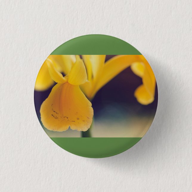 Bóton Redondo 2.54cm Lily amarela (Frente)