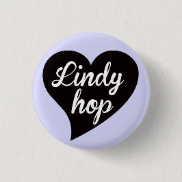 Bóton Redondo 2.54cm Lindy Salto Black Heart Lavanda