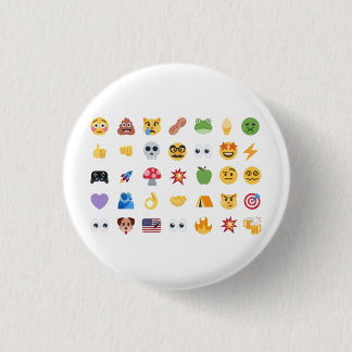 Bóton Redondo 2.54cm Linha do tempo de 35 emojis Roaring Kitty meme GME