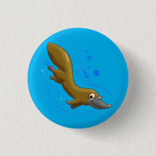 Bóton Redondo 2.54cm Lithe Little Cartoon Platypus