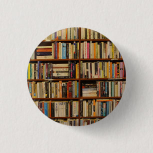 Bóton Redondo 2.54cm Livros na biblioteca