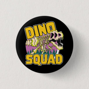 Bóton Redondo 2.54cm logotipo da Dino Squad