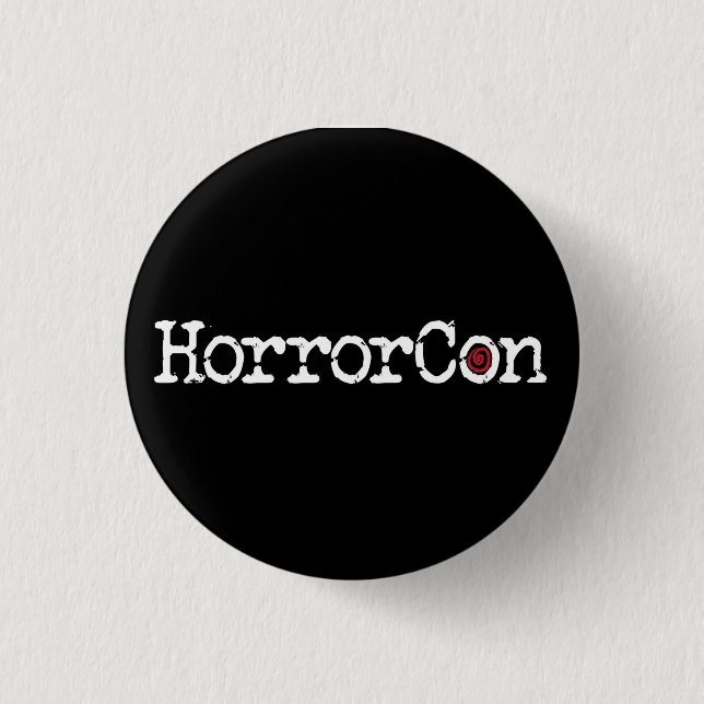 Bóton Redondo 2.54cm Logotipo de HorrorCon (Frente)