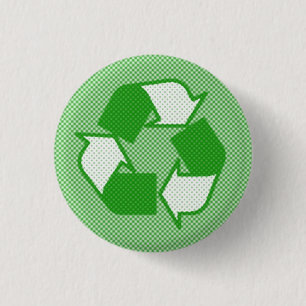 Bóton Redondo 2.54cm logotipo de intervalo mínimo verde triplo do