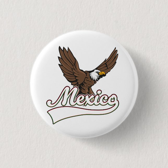 Bóton Redondo 2.54cm logotipo de Viagens México (Frente)