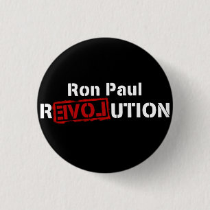 Bóton Redondo 2.54cm Logotipo do inverse do Pin do botão da revoluçã