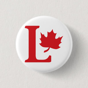 Bóton Redondo 2.54cm Logotipo do partido liberal