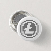Logotipo Litecoin LTC 8-Bit | Botão