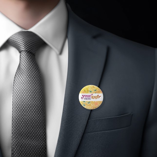 Bóton Redondo 2.54cm Logotipo personalizado (Custom-Logo-Pin-Button-Company-Business-Branding-Promotinal-Items-Marketing-Branding-Personalized-Gi)