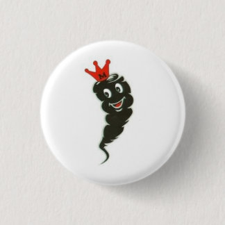 Bóton Redondo 2.54cm Logotipo preto dos furacões