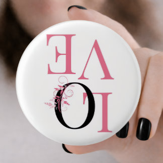 Bóton Redondo 2.54cm Love Pin Button —Valentine's Gift —Romantic Patche