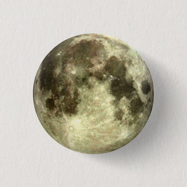 Bóton Redondo 2.54cm Lua cheia (Frente)
