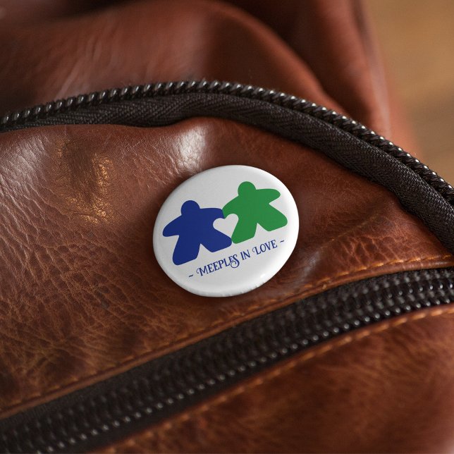 Bóton Redondo 2.54cm Maçãs no Amor, Botão Azul e Verde (Criador carregado)