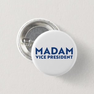 Bóton Redondo 2.54cm "Madame Vice-Presidente" kamala harris