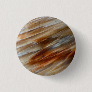Bóton Redondo 2.54cm Madeira Petrificada Irregular