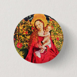 BÓTON REDONDO 2.54CM MADONNA DA ROSA BOWER