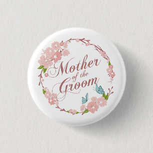 Bóton Redondo 2.54cm Mãe do noivo que Wedding o botão do Pin de
