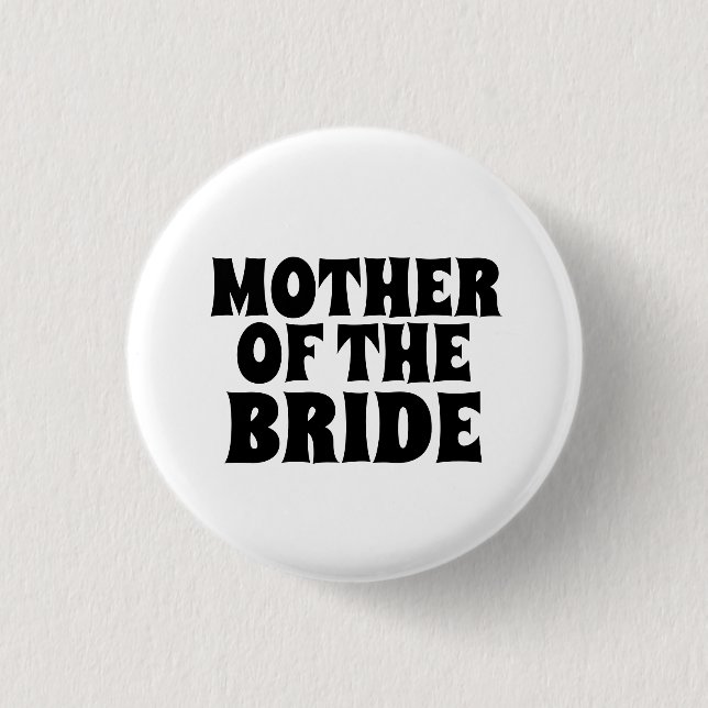 Bóton Redondo 2.54cm MÃE DOS botões redondos BRIDE (Frente)