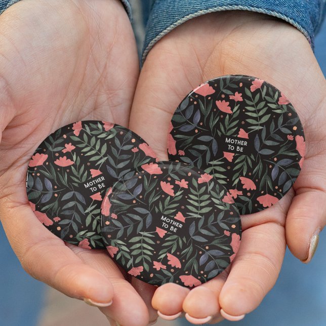 Bóton Redondo 2.54cm Mãe é um belo jardim mágico retrô (Criador carregado)