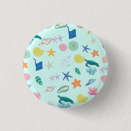 Bóton Redondo 2.54cm Magia Marinha