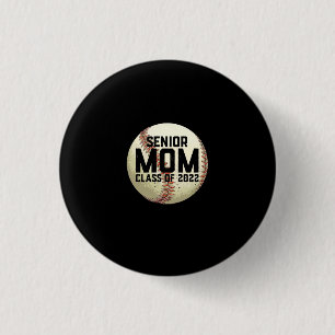 Bóton Redondo 2.54cm Mais velho Mãe Classe de 2022 Baseball Mãe