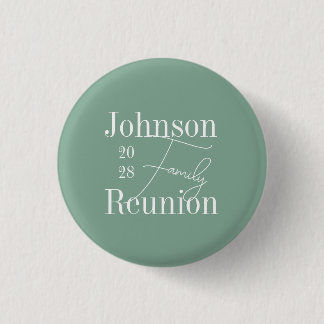 Bóton Redondo 2.54cm Manutenção Verde do Sage da Família Personalizada