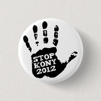 Bóton Redondo 2.54cm Mão de Joseph Kony da parada de Kony 2012