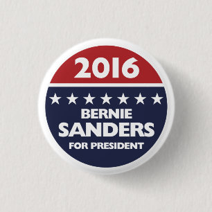 Bóton Redondo 2.54cm Máquinas de lixar de Bernie para o presidente 201