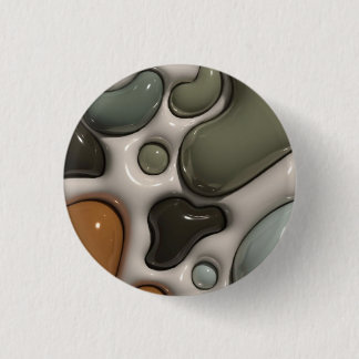 Bóton Redondo 2.54cm Mármore Verde Abstrato | Estética Moderna