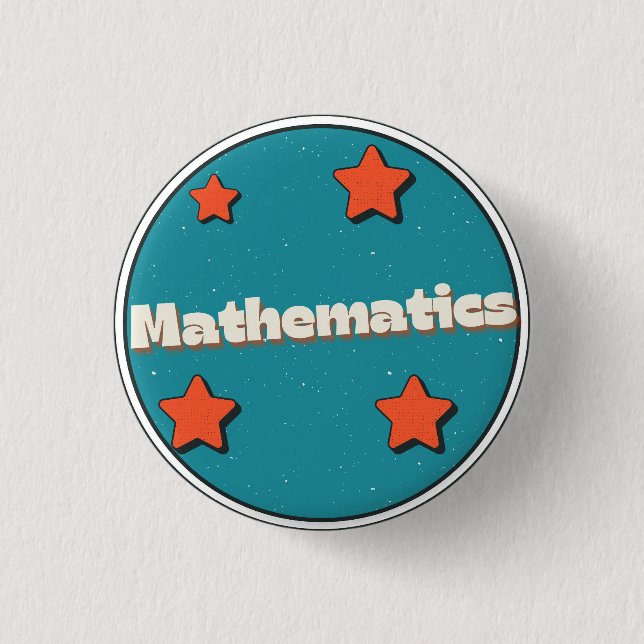Bóton Redondo 2.54cm Matemática (Frente)