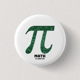 Bóton Redondo 2.54cm Matemática Eu Amo - Citações Científicas