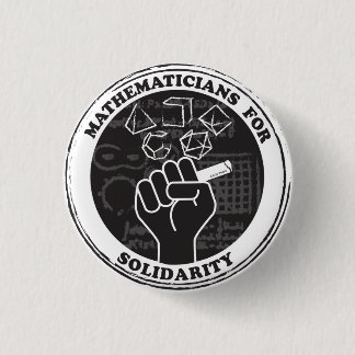 Bóton Redondo 2.54cm Matemáticos do botão Solidariedade