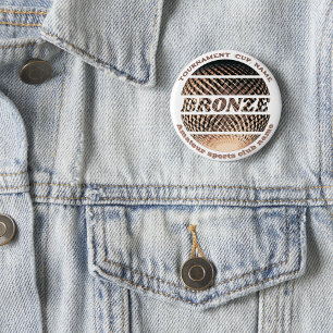 Bóton Redondo 2.54cm medalha de bronze, ganhadora do 3º lugar