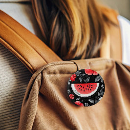 Bóton Redondo 2.54cm Melancia da Palestina Livre