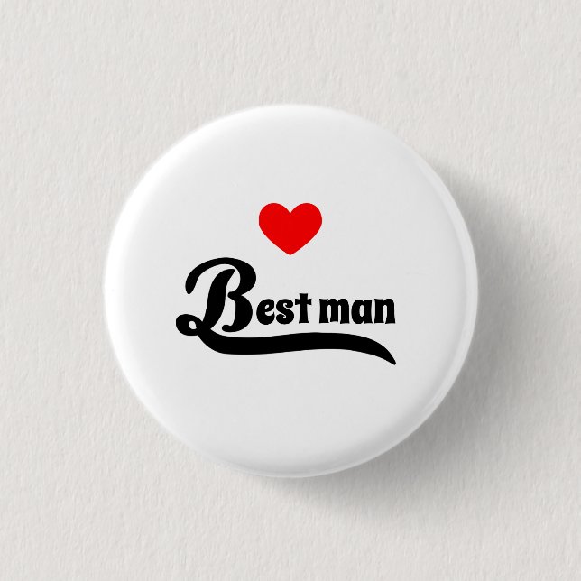 Bóton Redondo 2.54cm Melhor homem (Frente)
