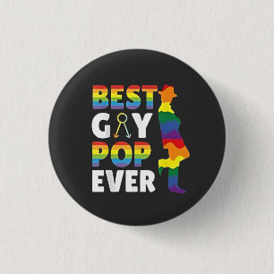 Bóton Redondo 2.54cm Melhor Pai de Pop do Mês do Orgulho LGBT do Gay