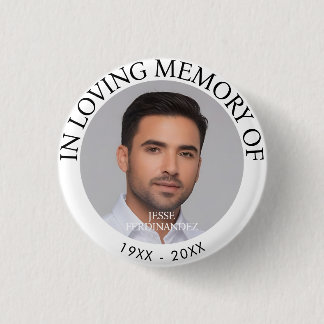 Bóton Redondo 2.54cm Memorial de Fotografias Personalizado