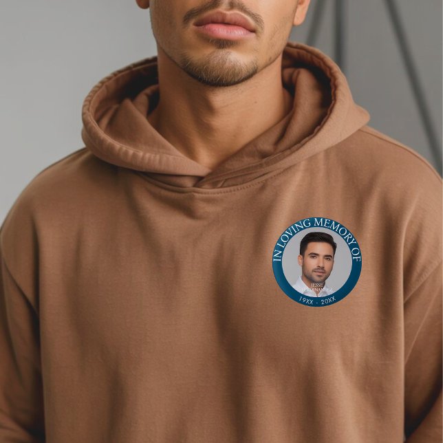 Bóton Redondo 2.54cm Memorial de Fotografias Personalizado (Criador carregado)