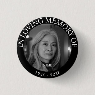 Bóton Redondo 2.54cm Memorial de Fotografias Personalizado