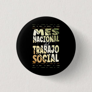 Bóton Redondo 2.54cm Mes Nacional del Trabajo Social