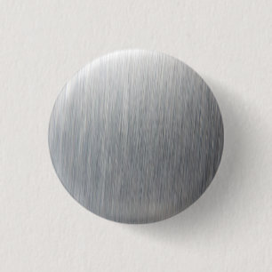 Bóton Redondo 2.54cm Metal de alumínio escovado